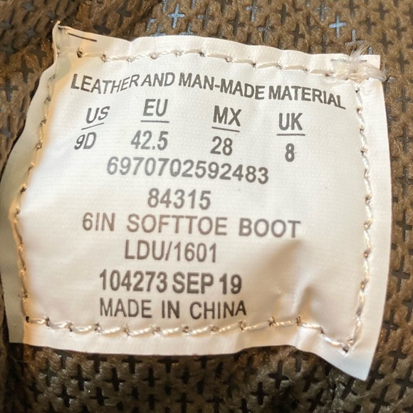 Die Hard Brown 6” Soft Toe Hiking Boots Size 9 NWOB - Picture 11 of 11